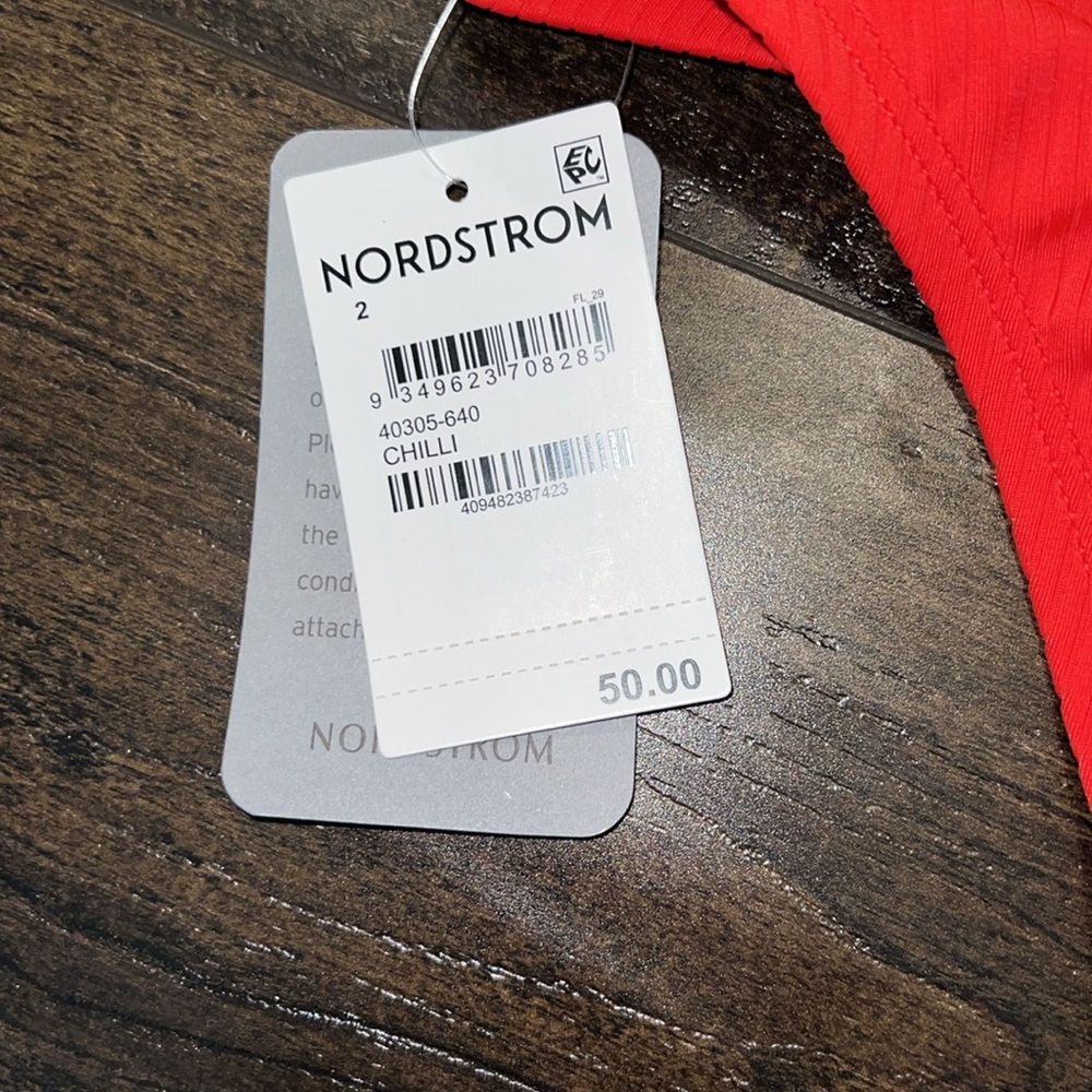 NWT Nordstrom Ribbed Bikini Bottom - Picture 4 of 5